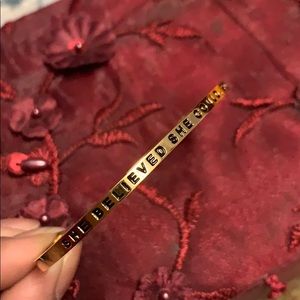 She believed she could, so she did BANGLE